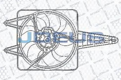 Jdeus EV02249 - Вентилятор, охлаждение двигателя autosila-amz.com