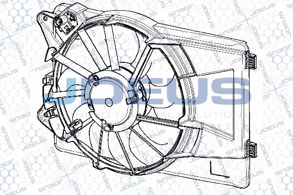 Jdeus EV150005 - Вентилятор, охлаждение двигателя autosila-amz.com