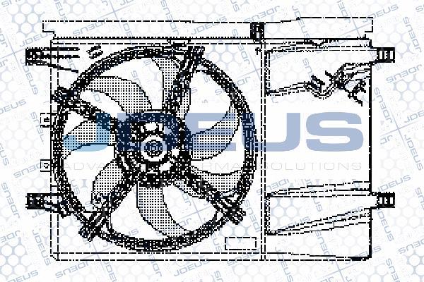 Jdeus EV11M670 - Вентилятор, охлаждение двигателя autosila-amz.com