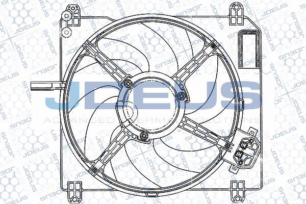 Jdeus EV836400 - Вентилятор, охлаждение двигателя autosila-amz.com