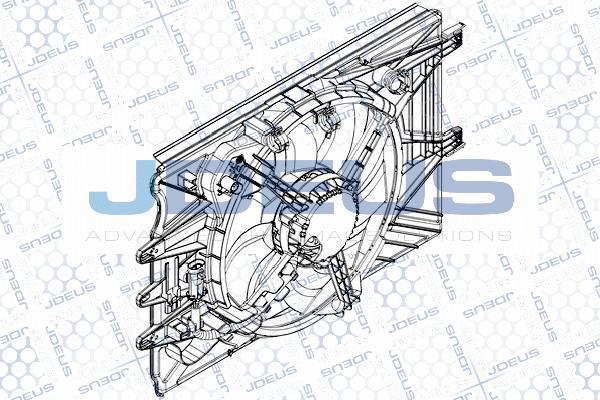 Jdeus EV8A9710 - Вентилятор, охлаждение двигателя autosila-amz.com