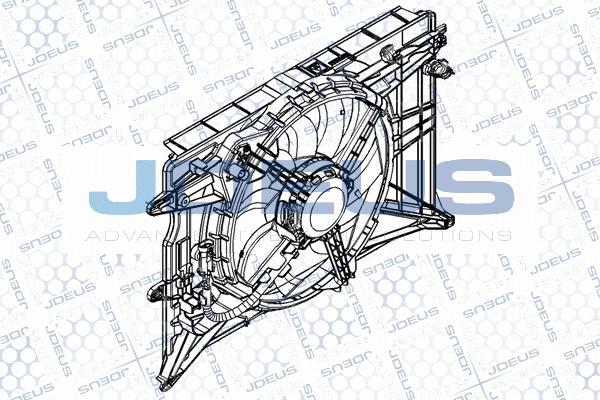 Jdeus EV8C6140 - Вентилятор, охлаждение двигателя autosila-amz.com
