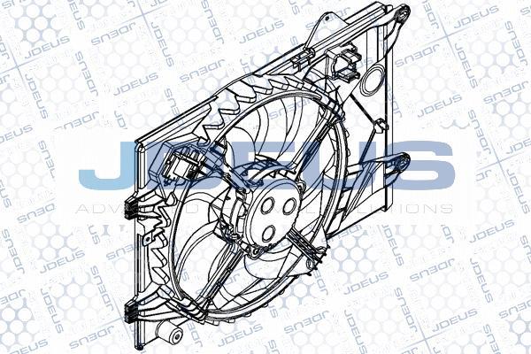 Jdeus EV8D2740 - Вентилятор, охлаждение двигателя autosila-amz.com