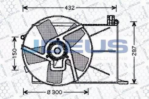 Jdeus EV200530 - Вентилятор, охлаждение двигателя autosila-amz.com