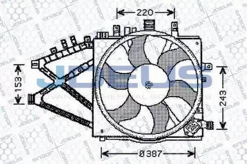 Jdeus EV200720 - Вентилятор, охлаждение двигателя autosila-amz.com