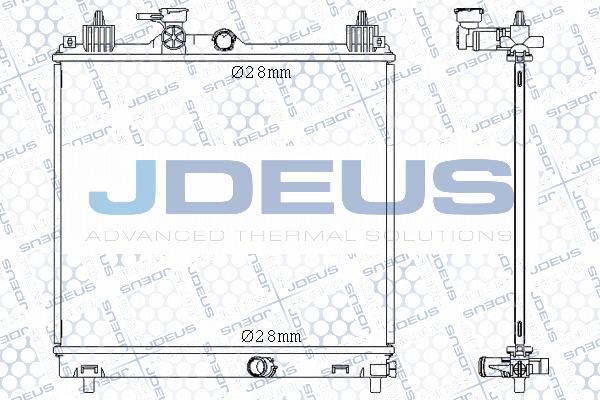 Jdeus M-0420340 - Радиатор, охлаждение двигателя autosila-amz.com