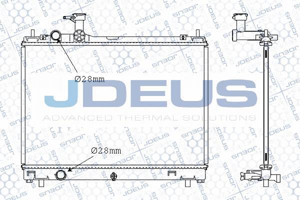 Jdeus M-0420360 - Радиатор, охлаждение двигателя autosila-amz.com