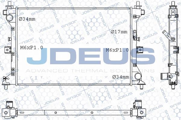 Jdeus M-0420330 - Радиатор, охлаждение двигателя autosila-amz.com