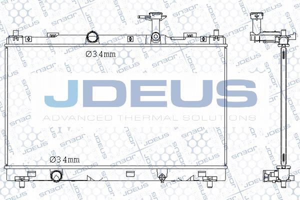 Jdeus M-0420320 - Радиатор, охлаждение двигателя autosila-amz.com