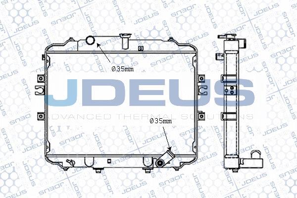 Jdeus M-0540420 - Радиатор, охлаждение двигателя autosila-amz.com