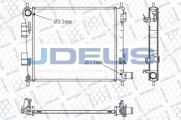 Jdeus M-0540640 - Радиатор, охлаждение двигателя autosila-amz.com