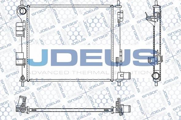 Jdeus M0540670 - Радиатор, охлаждение двигателя autosila-amz.com