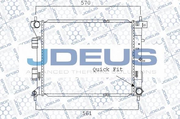 Jdeus M-0540710 - Радиатор, охлаждение двигателя autosila-amz.com