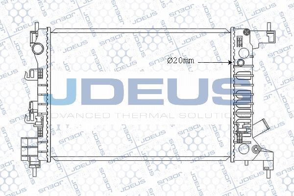Jdeus M-0560150 - Радиатор, охлаждение двигателя autosila-amz.com