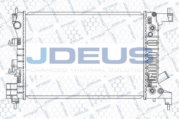 Jdeus M-056016A - Радиатор, охлаждение двигателя autosila-amz.com