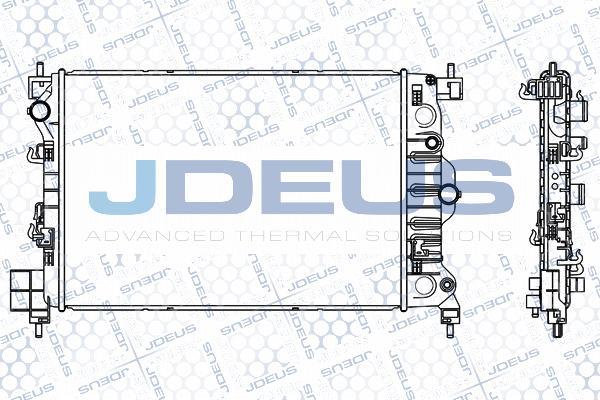 Jdeus M-056018A - Радиатор, охлаждение двигателя autosila-amz.com