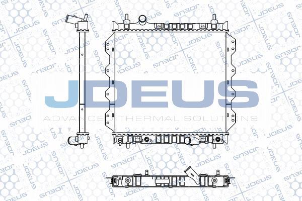 Jdeus M-053001A - Радиатор, охлаждение двигателя autosila-amz.com