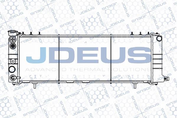 Jdeus M-057005A - Радиатор, охлаждение двигателя autosila-amz.com