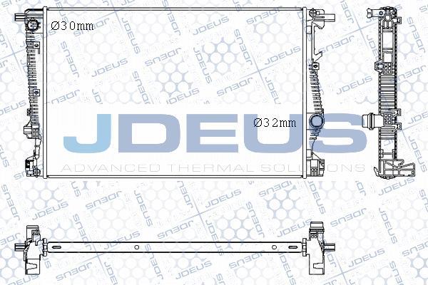 Jdeus M-0570000 - Радиатор, охлаждение двигателя autosila-amz.com