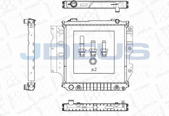 Jdeus M-0570080 - Радиатор, охлаждение двигателя autosila-amz.com