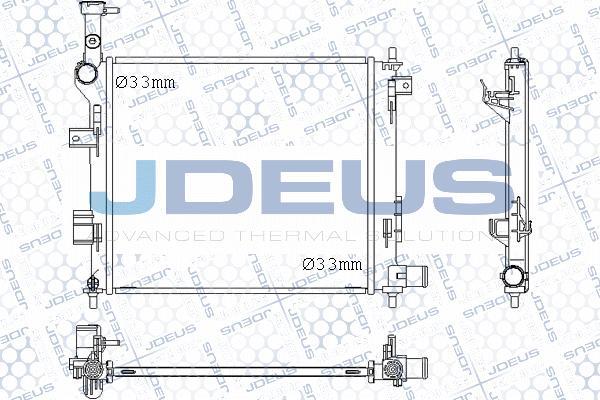 Jdeus M-0650250 - Радиатор, охлаждение двигателя autosila-amz.com