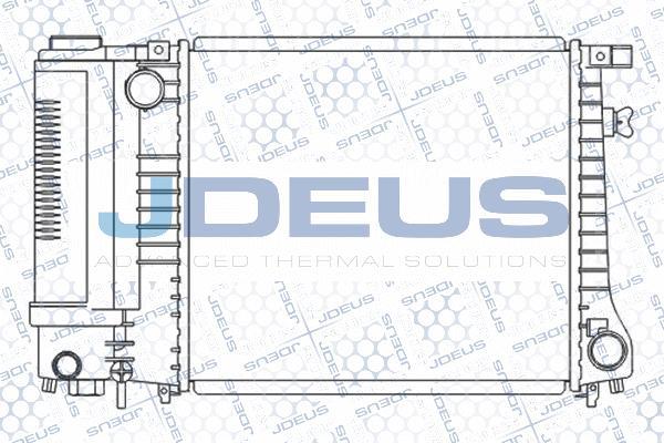 Jdeus M-005059A - Радиатор, охлаждение двигателя autosila-amz.com