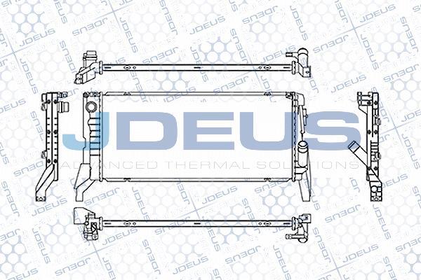 Jdeus M-0050880 - Радиатор, охлаждение двигателя autosila-amz.com