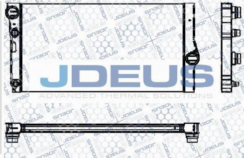 Jdeus M-0050310 - Радиатор, охлаждение двигателя autosila-amz.com