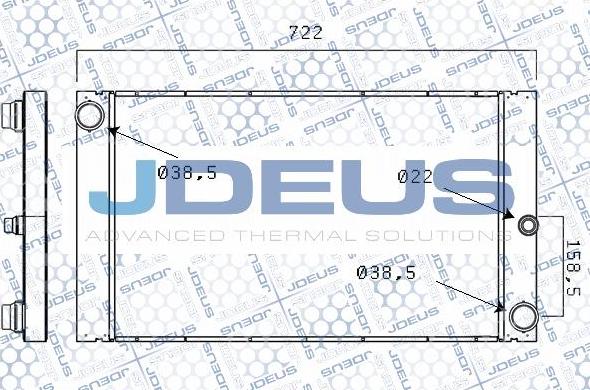 Jdeus M-005025A - Радиатор, охлаждение двигателя autosila-amz.com