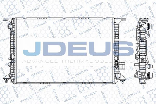 Jdeus M-001057A - Радиатор, охлаждение двигателя autosila-amz.com