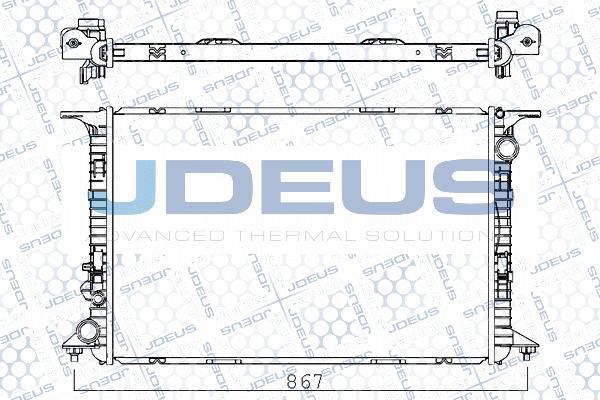 Jdeus M-001060A - Радиатор, охлаждение двигателя autosila-amz.com