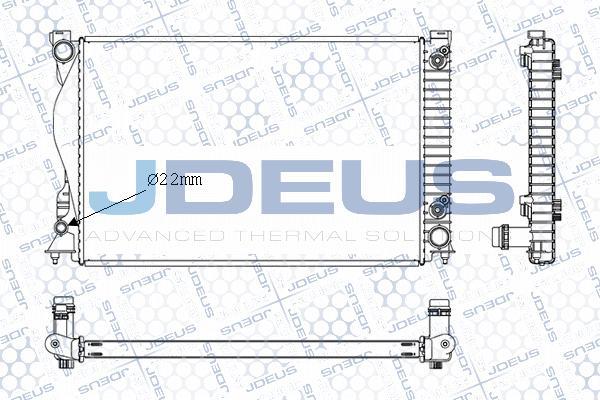 Jdeus M-0010380 - Радиатор, охлаждение двигателя autosila-amz.com