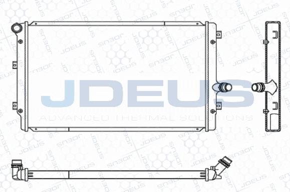 Jdeus M-0010320 - Радиатор, охлаждение двигателя autosila-amz.com