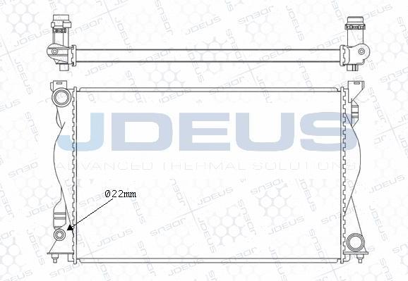 Jdeus M-0010250 - Радиатор, охлаждение двигателя autosila-amz.com