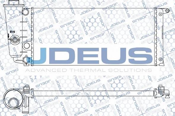 Jdeus M-0030010 - Радиатор, охлаждение двигателя autosila-amz.com