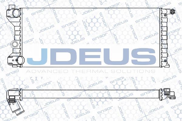 Jdeus M-0030020 - Радиатор, охлаждение двигателя autosila-amz.com