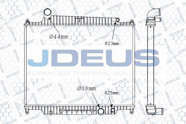 Jdeus M-0020440 - Радиатор, охлаждение двигателя autosila-amz.com