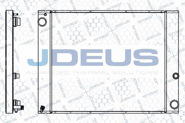 Jdeus M-002043A - Радиатор, охлаждение двигателя autosila-amz.com