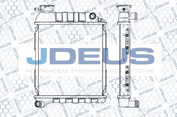 Jdeus M-0020000 - Радиатор, охлаждение двигателя autosila-amz.com