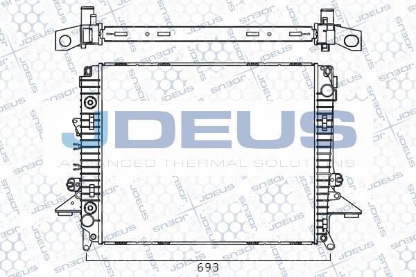 Jdeus M-002038A - Радиатор, охлаждение двигателя autosila-amz.com