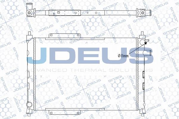 Jdeus M-0020371 - Радиатор, охлаждение двигателя autosila-amz.com