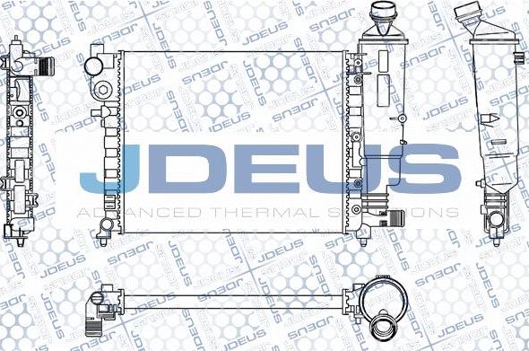 Jdeus M-0070490 - Радиатор, охлаждение двигателя autosila-amz.com