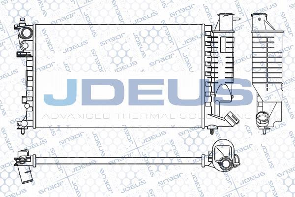 Jdeus M-0070410 - Радиатор, охлаждение двигателя autosila-amz.com