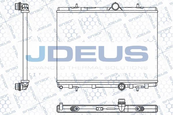 Jdeus M-0070590 - Радиатор, охлаждение двигателя autosila-amz.com