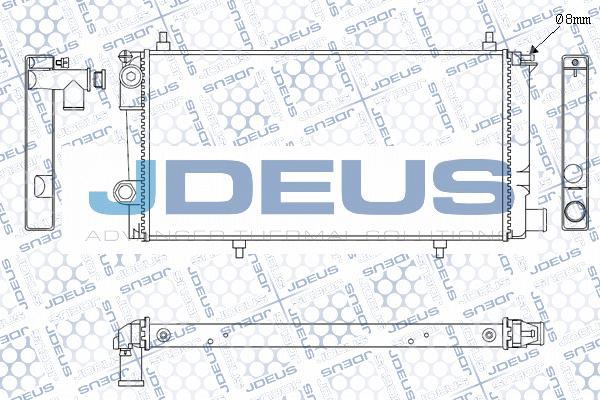 Jdeus M-0070021 - Радиатор, охлаждение двигателя autosila-amz.com