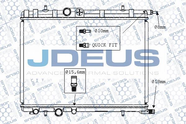 Jdeus M-0070140 - Радиатор, охлаждение двигателя autosila-amz.com