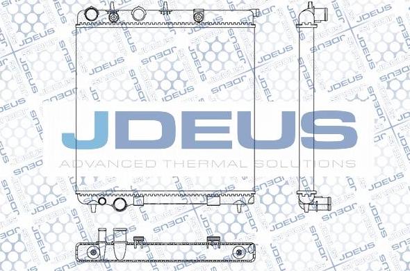 Jdeus M-0070110 - Радиатор, охлаждение двигателя autosila-amz.com