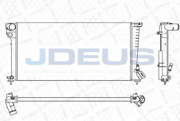 Jdeus M-0070200 - Радиатор, охлаждение двигателя autosila-amz.com