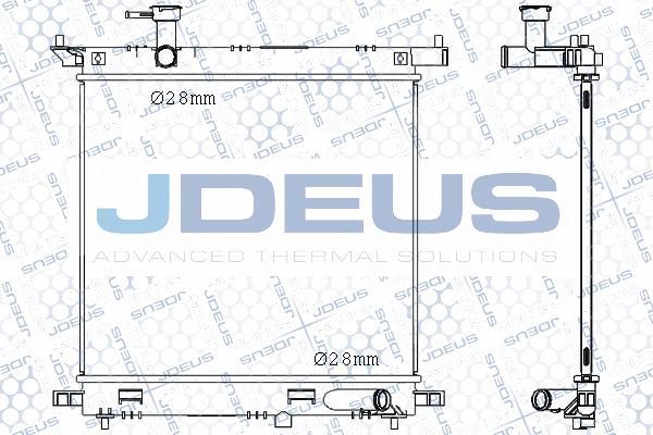 Jdeus M-0190390 - Радиатор, охлаждение двигателя autosila-amz.com
