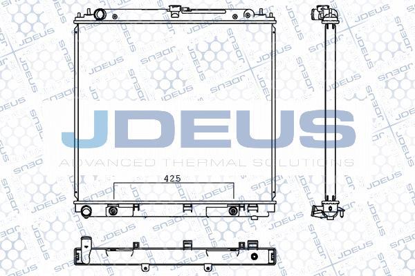 Jdeus M-0190340 - Радиатор, охлаждение двигателя autosila-amz.com
